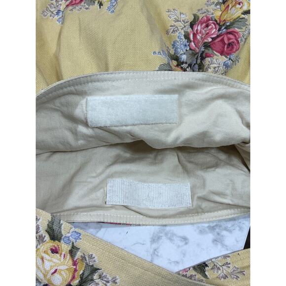 Bayou Salvage Yellow Floral Ruffled Shoulder Bag Handmade Boho Hippie Fabric - Picture 6 of 6